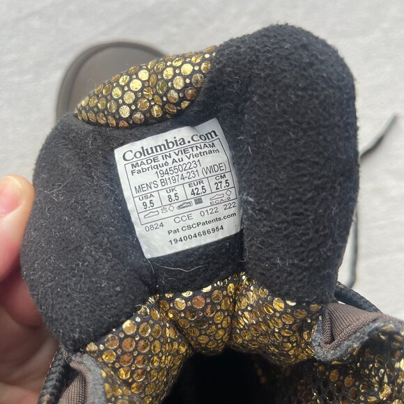 Columbia Bugaboot Celsius Plus Snow Boots, Brown & Black, Men's 9.5W, LIKE NEW - Picture 9 of 13